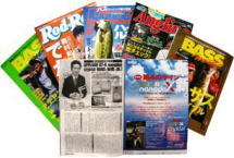 ナノダックスは各種の有名釣り雑誌の取材を受けて、記事が掲載されました。